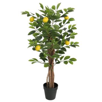 Artificial Lemon Tree with 3 Trunks - 85 cm Green | Hipo Market