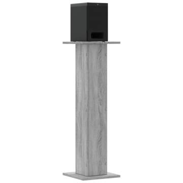 Speaker Stands 2 pcs Grey Sonoma - Stylish & Durable Design