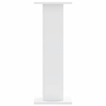 White Speaker Stands (2 pcs) - 30x30x80 cm | Hipomarket