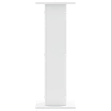 White Speaker Stands (2 pcs) - 30x30x80 cm | Hipomarket