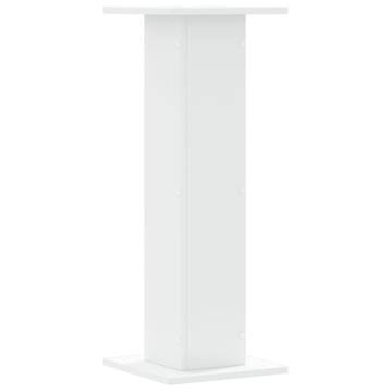 White Speaker Stands (2 pcs) - 30x30x80 cm | Hipomarket