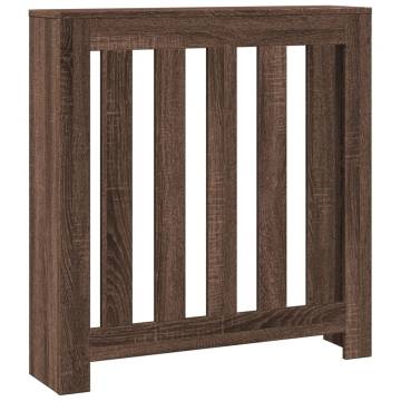 Radiator Cover Brown Oak - Stylish Engineered Wood | HipoMarket