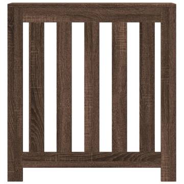 Radiator Cover Brown Oak - Stylish Engineered Wood | HipoMarket