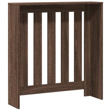 Radiator Cover Brown Oak - Stylish Engineered Wood | HipoMarket