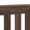 Radiator Cover Brown Oak - Stylish Engineered Wood | HipoMarket