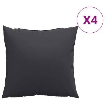 Stylish Black Sofa Cushions - 4 pcs 40x40 cm | HipoMarket