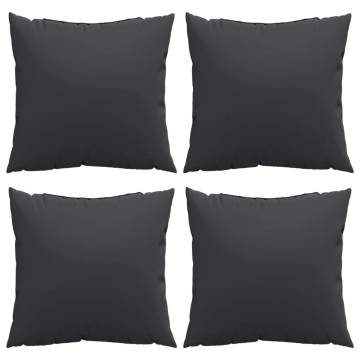 Stylish Black Sofa Cushions - 4 pcs 40x40 cm | HipoMarket