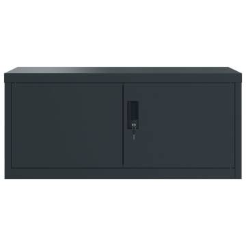 File Cabinet Anthracite 90x40x110 cm Steel - Organize Your Office