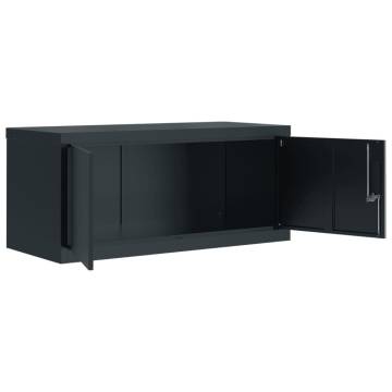 File Cabinet Anthracite 90x40x110 cm Steel - Organize Your Office