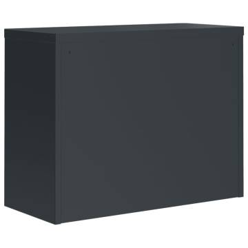 File Cabinet Anthracite 90x40x110 cm Steel - Organize Your Office