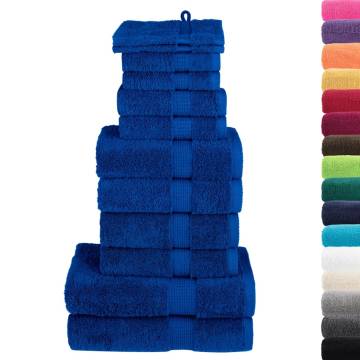 12 Piece Premium Towel Set SOLUND Blue - Soft & Durable