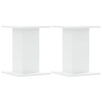 Plant Stands 2 pcs White | 30x30x40 cm Engineered Wood