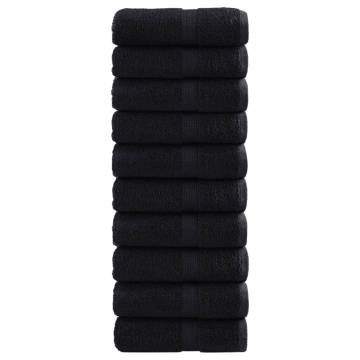 Premium Soap Towels SOLUND - 10 pcs Black 30x30 cm