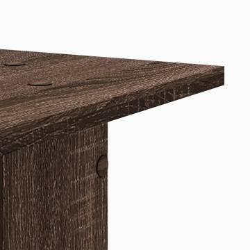 Brown Oak Plant Stands - 2 pcs, 30x30x40 cm | HipoMarket