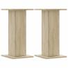 Speaker Stands 2 pcs Sonoma Oak - Durable Engineered Wood