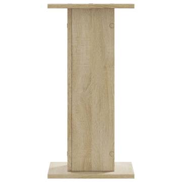 Speaker Stands 2 pcs Sonoma Oak - Durable Engineered Wood