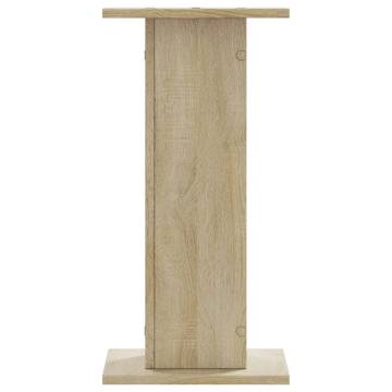 Speaker Stands 2 pcs Sonoma Oak - Durable Engineered Wood