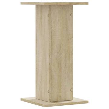 Speaker Stands 2 pcs Sonoma Oak - Durable Engineered Wood