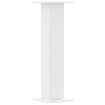 White Plant Stands (2 pcs) - 30x30x95 cm Engineered Wood