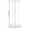 White Plant Stands (2 pcs) - 30x30x95 cm Engineered Wood