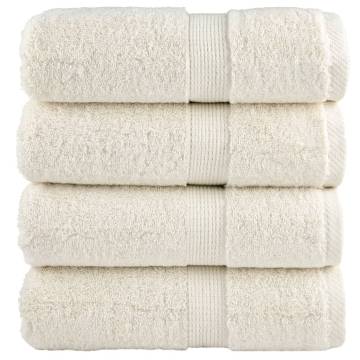 Premium Soap Towels SOLUND - 4 pcs Cream 30x30 cm 600 gsm