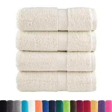 Premium Soap Towels SOLUND - 4 pcs Cream 30x30 cm 600 gsm