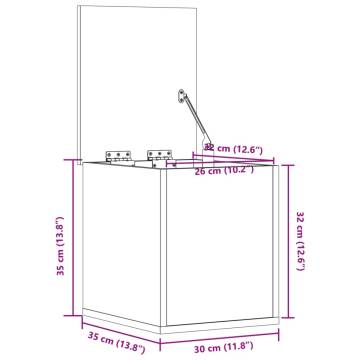 Storage Box Concrete Grey - 30x35x35 cm | HipoMarket