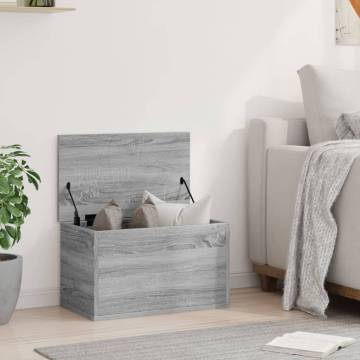 Grey Sonoma Storage Box | 60x35x35 cm Engineered Wood