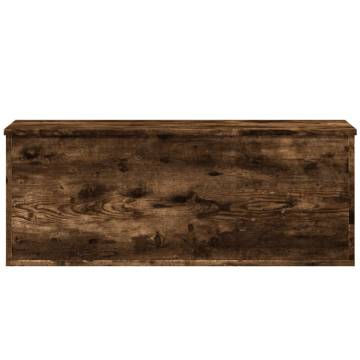 Smoked Oak Storage Box 90x35x35 cm | Durable & Versatile