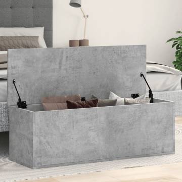 Storage Box Concrete Grey 102x35x35 cm - Stylish & Durable