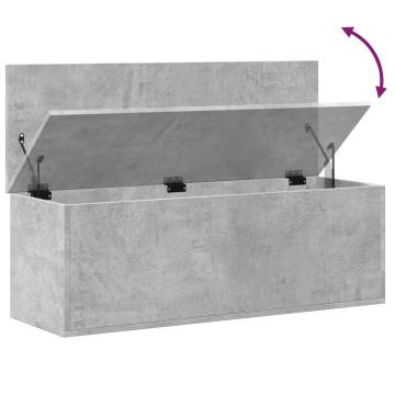 Storage Box Concrete Grey 102x35x35 cm - Stylish & Durable