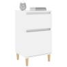 Elegant High Gloss White Bedside Cabinet - 40x35x70 cm