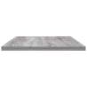 4 pcs Grey Sonoma Wall Shelves - Durable & Stylish Storage