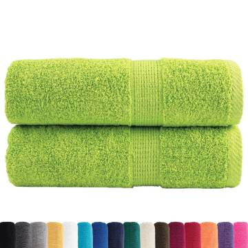 Premium Guest Towels SOLUND - Apple Green 30x50 cm (2 pcs)