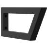 Black Trapezium Steel Shelf Brackets for Washbasin - 2 Pcs