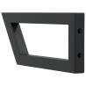 Black Trapezium Steel Shelf Brackets for Washbasin - 2 Pcs