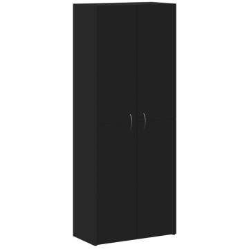 File Cabinet Black 60x32x153 cm | Stylish Office Storage