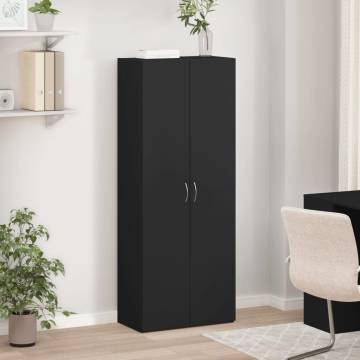 File Cabinet Black 60x32x153 cm | Stylish Office Storage