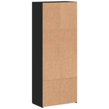 File Cabinet Black 60x32x153 cm | Stylish Office Storage