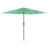 Garden Parasol with Steel Pole Green - 300x200x250 cm