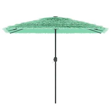 Garden Parasol with Steel Pole Green - 300x200x250 cm