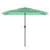 Garden Parasol with Steel Pole Green - 300x200x250 cm