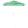 Garden Parasol with Steel Pole Green - 300x200x250 cm