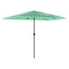 Garden Parasol with Steel Pole Green - 300x200x250 cm