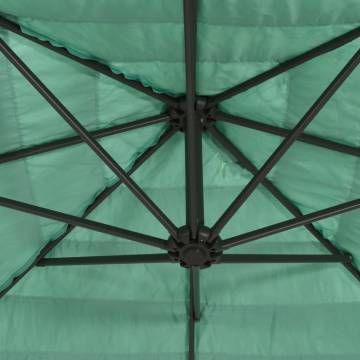 Garden Parasol with Steel Pole Green - 300x200x250 cm