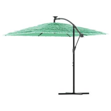 Garden Parasol with Steel Pole Green | 246x246 cm Outdoor Umbrella