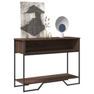 Brown Oak Console Table - Elegant & Functional | HipoMarket