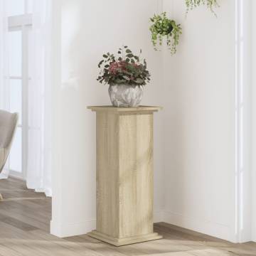 Sonoma Oak Plant Stand - Stylish & Durable 33x33x80 cm