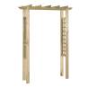 Sturdy Arbour Rose Arch - 150x60x204 cm Impregnated Wood