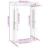 Sturdy Arbour Rose Arch - 150x60x204 cm Impregnated Wood